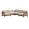 Alaterre Furniture Barton Weather-Resistant Outdoor Sectional with Stain-Resistant Cushions 80-OUTD-WD-SECT - alternate 2